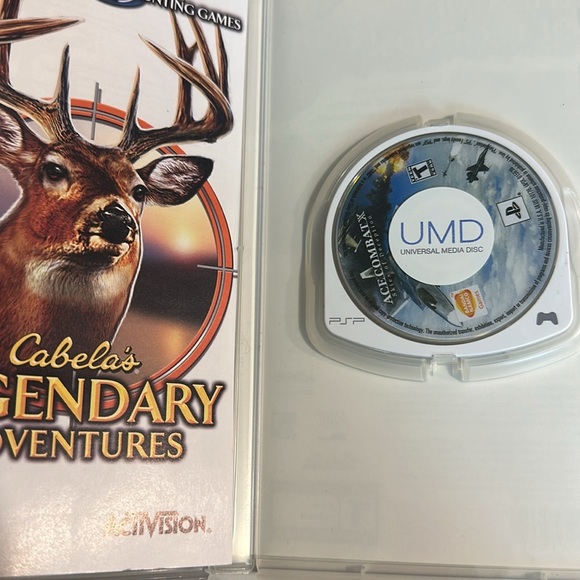 PSP bundle with 3 games! Ace combat X, cabella’s, and Star Wars - Picture 5 of 6